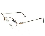 Moschino M3106-V-B 626 Gafas Monturas Oro Oval Bejeweled Borde Medio 53-... - $55.73