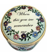 Marshall &quot;When this you see remember me&quot; English Enamels Box - £39.91 GBP