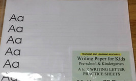 Writing Paper For Kids - A To Z Writing Letter Practice Sheets 100 Sheets - £19.51 GBP
