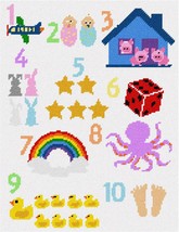 Pepita Needlepoint kit: Whimsy Numbers, 10&quot; x 13&quot; - £78.79 GBP+