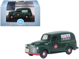 1950 Chevrolet Panel Van &quot;Railway Express Agency&quot; Dark Green 1/87 (HO) Scale Die - $27.89