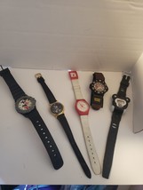 Bulk Lot 9 of 5 Watches Mickey Mouse Taz Jemis Cat needs batteries - $60.00