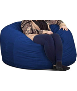 Memory Foam Filled Bean Bag Chair, 40 lb., Blue - £95.35 GBP