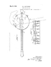 Banjo Patent Print - White - £6.35 GBP+