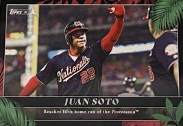 Juan Soto 2022 Topps X Curated Set #59 Postseason Moments - MLB Padres/Nationals - £4.69 GBP