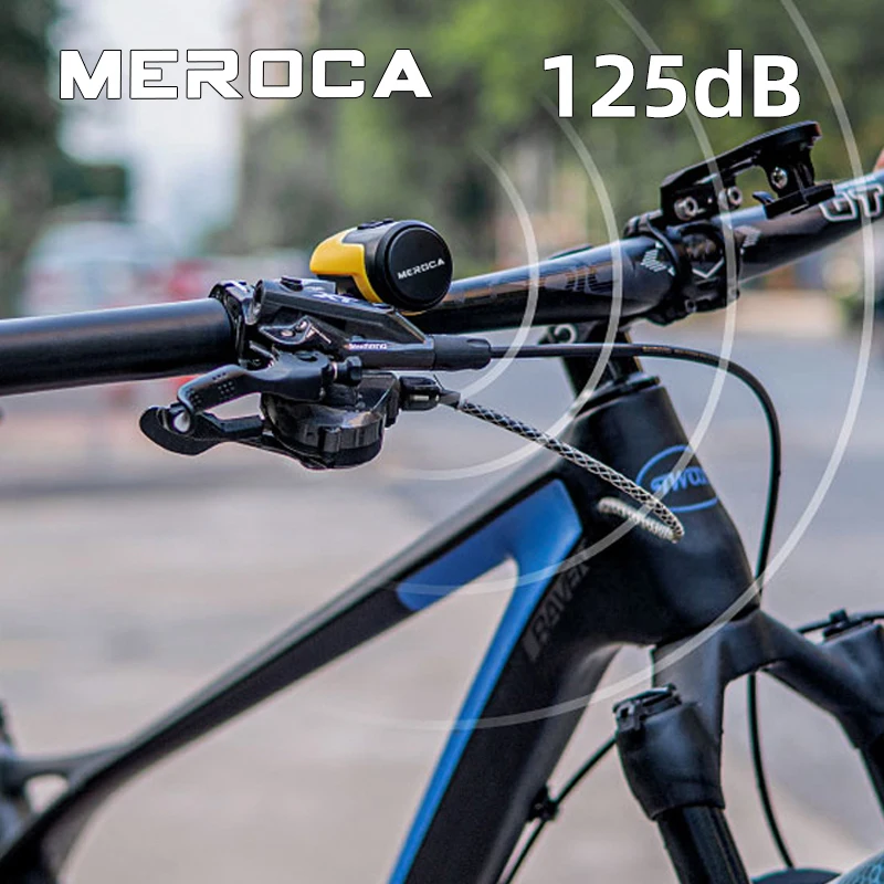 Sporting MEROCA MTB Bicycle Electric Horn High 125dB Volume 200mAh USB Charging  - £23.83 GBP