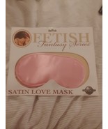 Fetish Fantasy Satin Love Mask Blindfold Black With Elastic Strap - $206.87 MXN