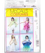 Pattern Costume Halloween McCalls 4887 Child Size 6 7 8 Fairy Dress Skir... - £6.24 GBP
