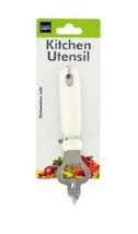 Bottle and Can Opener with White Handle - $7.14