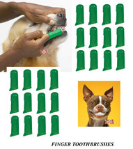 24 PET DOG CAT Finger Pro DENTAL Teeth RUBBER TOOTH BRUSH ORAL CARE Toot... - £16.01 GBP