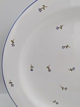 Set of 8 White with Blue Flowers Dinner Plates / Chargers 12&quot; WS Made in Hungary - £86.30 GBP