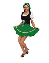 Deluxe Beergarden Octoberfest Fraulein Theatrical Quality Costume, Green... - £104.68 GBP