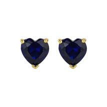 Love Stud Earrings (Dark Blue - Gold Plated) New Sealed!!! - £13.93 GBP