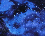 Cotton Outer Space Galaxy Stars Cotton Fabric Print by Yard D467.04 - £11.98 GBP