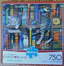 Buffalo Games The Cats of Charles Wyoscki Frederick The Literate 750 Pie... - $19.99