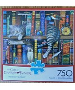 Buffalo Games The Cats of Charles Wyoscki Frederick The Literate 750 Pie... - $19.99