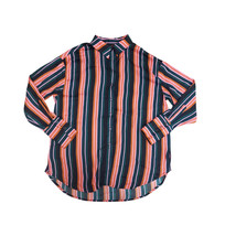 FREE PEOPLE We The Free Womens Shirt Striped Cosy Fit Casual Multicolour Size XS - £38.98 GBP