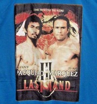 Manny Pacquiao Vs Juan Marquez The Last Stand Men&#39;s (2XL) Blue GRAPHIC-TEE Euc - £18.47 GBP