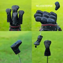 Golf Driver Fairway Wood Hybrid Iron Putter Head Cover Poker Best Hand B... - $16.80+