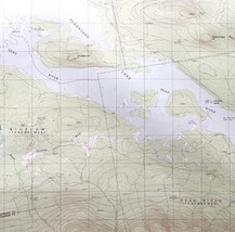 Map The Horns Maine 1989 Topographic Geological Survey 1:24000 27 x 22&quot; ... - $44.99