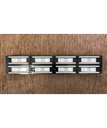 Lot of 4 - 2U Networking Rackmount 48 port Cat6 Patch Panel 110 Type 69BK-06048 - $48.02