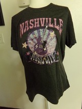 Womens Nashville Music City Graphic T shirt T-Shirt Casual Guitar  - $256.84 MXN