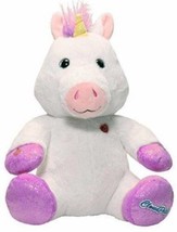 Interactive Unicorn White Plush Stuffed Toy 12&quot; Messenger Animal Pet  Kids - £16.70 GBP