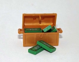 Minifigure Custom Toy Treasure Chest with Dollars - £2.79 GBP