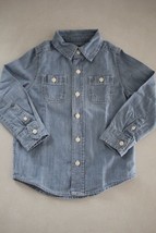 OSHKOSH Boys Long Sleeve Cotton Button Down Shirt size 3T - $12.86