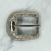 Silver Tone Small Western Style Simple Basic Belt Buckle - £7.90 GBP