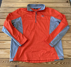 The north face Men’s 1/4 Zip Long sleeve  size L Red Sf16 - £18.07 GBP