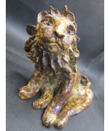 Pottery sitting Lion hand made artisan work 5 1/2&quot; tall - $1,034.92 MXN