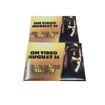 Star Wars Trilogy Special Edition On Video August 26 1997 Release Pin Set of 2 - £10.84 GBP
