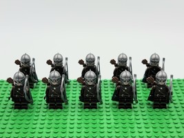 10pcs Lord of the Rings The Rohan Archers Soldiers Custom Minifigures Toys - £18.35 GBP
