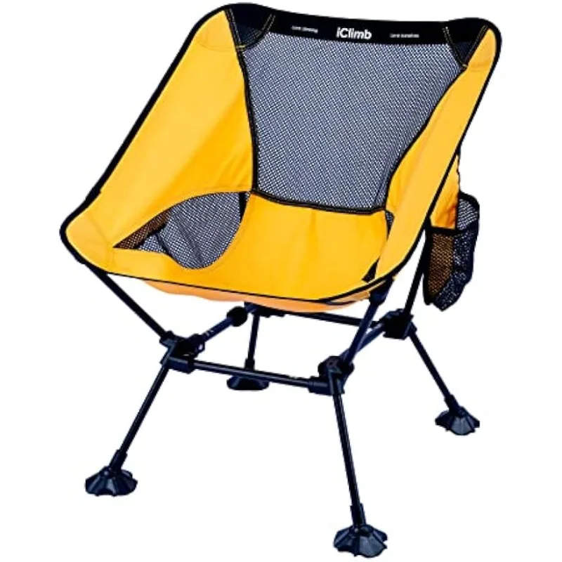 iClimb Ultralight Compact Camping Folding Beach Chair with Anti-Sinking Large - £93.26 GBP