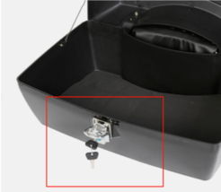 Trunk Tour pack Luggage universal lock For Harley Honda Yamaha Suzuki Cr... - $405.98 MXN