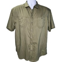 Kuhl Stealth Snap Button Shirt Mens XL Green Short Sleeve Casual Outdoor... - £28.79 GBP