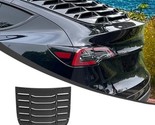 For 2020-2023 Tesla Model Y Rear Back Window Louvers Carbon Fiber Look P... - £137.05 GBP