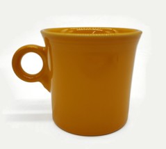 Fiestaware Ceramic Orange Mug Coffee Cup 3 1/2&quot; Tall  By Homer Laughlin - £7.64 GBP