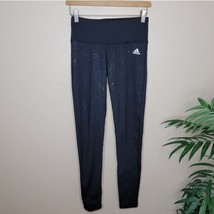 Adidas | Climalite Black Floral Embossed Leggings Womens Size Small - $21.29