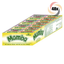 Full Box 48 Packs | Storck Mamba Original Fruit Chews | .93oz | 6 Chews Each - £25.14 GBP