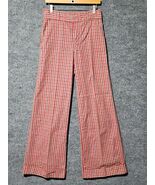 Vtg 70s MALE Mens Plaid Pants BELL BOTTOM Cuffed Hem DISCO Trousers 31/32 - €153,24 EUR