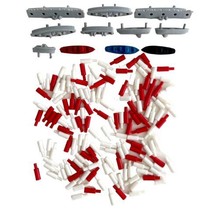 Battleship Game Pieces Vintage Lot Of Over 100 Pcs Ships Markers Collect... - £15.66 GBP