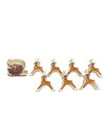 Kitschy Plastic Reindeer And Santa Sleigh Light Covers Vintage Christmas... - $39.59
