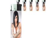 Tattoo Pin Up Girls D21 Lighters Set of 5 Electronic Refillable Butane  - $15.79