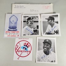 New York Yankees 1978 Souvenir Autographed Photo Sticker World Champion Schedule - $27.98