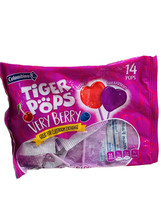 Colombina Tiger Pops Very Berry 14 Pops 4.5oz-Great For Classroom Exchange - £7.79 GBP