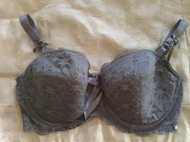 LA SENZA GRAY underwired pretty bra uk 34F  usa 34E   euro 75F   france 90F - £16.84 GBP