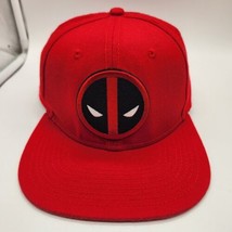 Marvel Comics Deadpool Baseball Trucker Cap Hat Red Snapback Flat Brim - $9.70