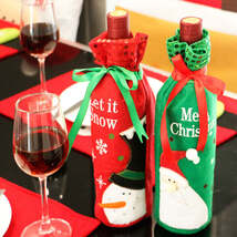 Christmas Ornament wine bottle set Christmas decorations red wine gift g... - $20.33 CAD+